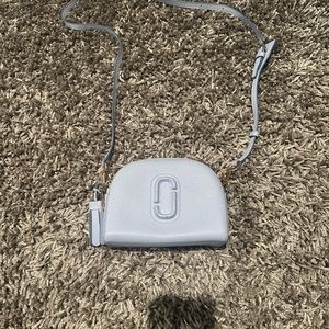 Marc Jacobs Shutter Leather Camera Crossbody (Light Blue)